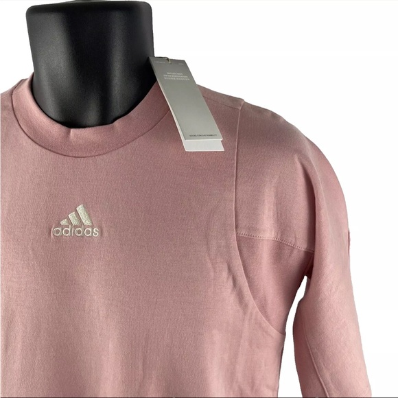 New Mens Adidas Internal Tee T-Shirt Sz XS Mauve HB6598 NWT - Picture 2 of 9